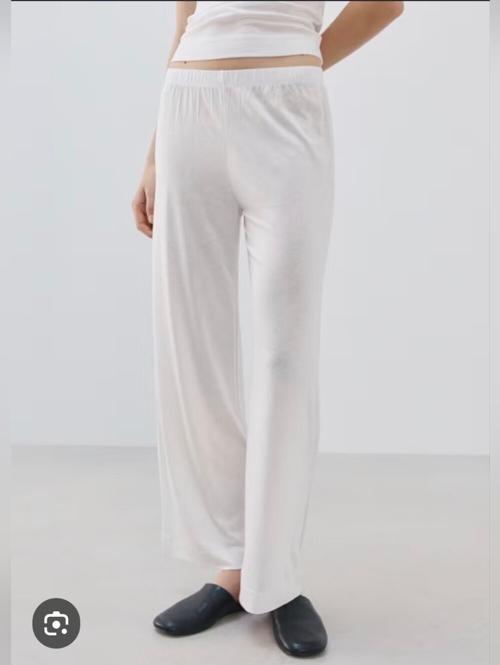 5 For $25✨️Montelle Womens Size Medium White Satin Pj Pajama Lounge Pants